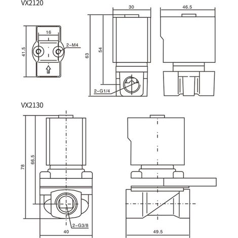 Électrovanne normalement fermée pour air et eau, pneumatique, AC220V, électrique à solénoïde (1/5)