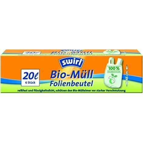Swirl - bio sacchi della spazzatura da 20 litri con manici - 6773922 - 4006508193394 (1/2)