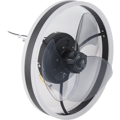 Beleuchteter Deckenventilator mit 6 Geschwindigkeitsstufen, Fernbedienung, 3 Farben, LED-Deckenleuchte für das Wohnzimmer, 110 V (1/5)