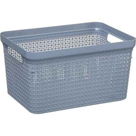 Cestino di plastica scandinavo da 5l grigio - 5five (1/2)