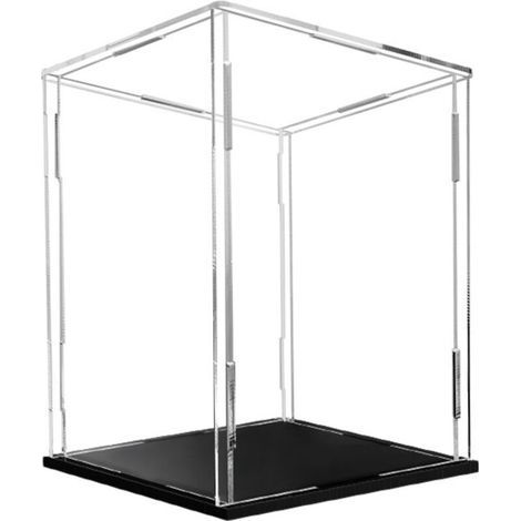 Vitrine en acrylique pour figurines d'action – Boîte de rangement transparente 15x15x25cm – Construction anti-poussière et durable - 15x15cmx25cm (1/4)