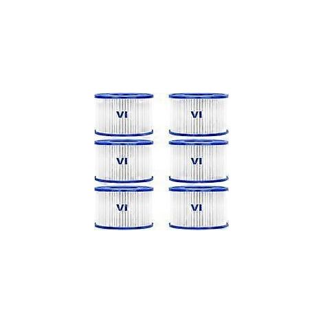 Filtres pour spas et jacuzzis KGC Type VI compatibles avec les modèles Coleman Saluspa 90352E, 58323E et 90427E, cartouches filtrantes pour spas Lay-Z-Spa et filtres pour spas gonflables. (1/5)