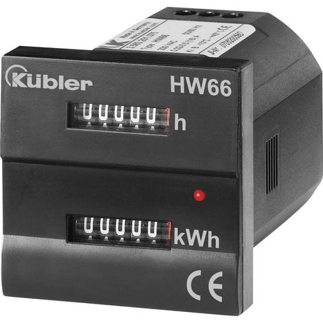 Kübler Group HW66 M 230 VAC 3.56M.201.075 Compteur d'énergie monophasé mécanique 16 A conformité MID
