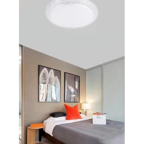 Trade Shop - INTERNE DECKENLEUCHTE 60W CRYSTAL EDGE KALTLICHT FST-50A40339 49CM -