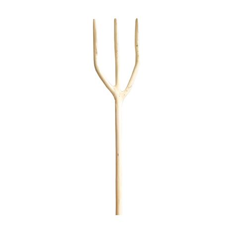 Fourchette en bois de micocoulier à 3 dents