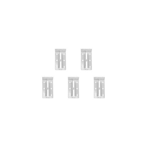 Support SupéRieur De Porte De Garage 5 PièCes PièCes De Remplacement Robustes Pour Porte Sectionnelle RéSidentielle Accessoires De Fixation Faciles À Installer (1/4)