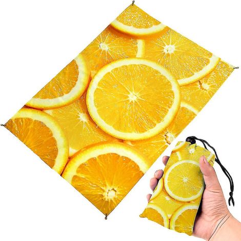 Couverture de plage imprimée anti-sable - Tapis extra large compatible avec les pique-niques en plein air - Imperméable, pliable et portable pour le camping et la pêche - 1 x 1,4 m - Style 3 (1/4)