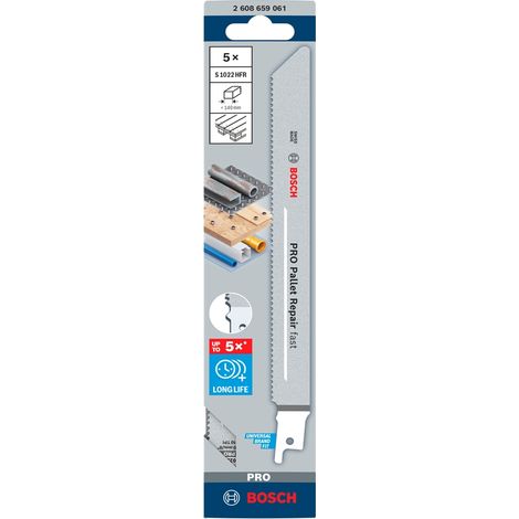 Bosch PRO Sägeblatt Pallet Repair fast S1022HFR, 0,9 x 19 x 200 mm, Art.Nr. 2608659061 (1/5)