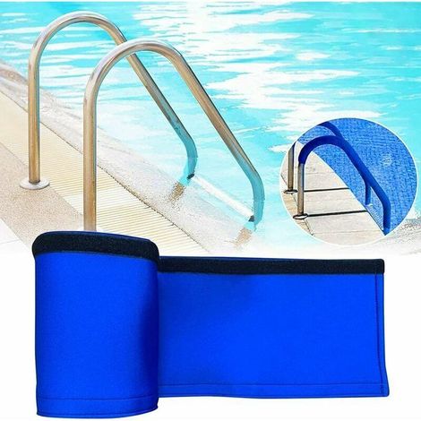 Rampe D'escalier De Piscine Rampe Piscine Main Courante Rail Fermeture À Glissière pour Couverture De Main Courante De Piscine 6ft, Manchon Antidérapant Confortable Et Doux Velcro