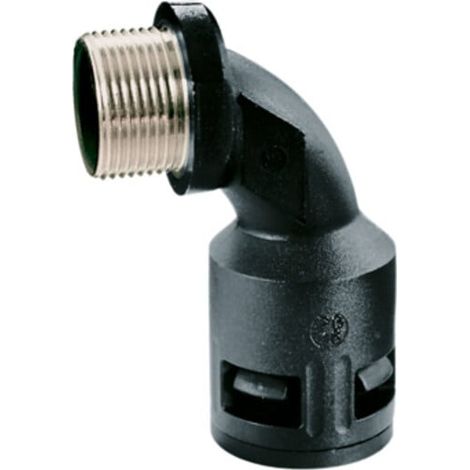 flexa Schnellverschraubung 90° Bogen RQBK90-M AD21,2/M20 schwarz IP67 50 Stk