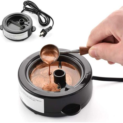 Four à cire à cacheter, chauffe-cire, outil pour faire fondre les bâtonnets et perles de cire à cacheter (four électrique - mini pot à colle) (1/5)