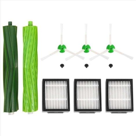 Kit Brosses et Filtres de Rechange Compatible Aspirateurs Séries E5 E6 I7 I7+ (1/4)