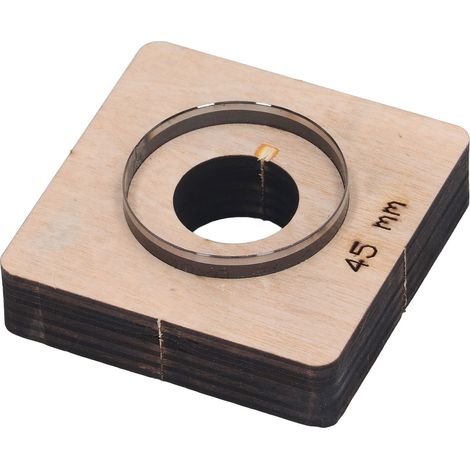 Matrice de découpe pour cuir et métal, outil de découpe et de poinçonnage DIY, moule en acier allié et bouleau, accessoires artisanaux, ronde, diamètre 45 mm (1/5)
