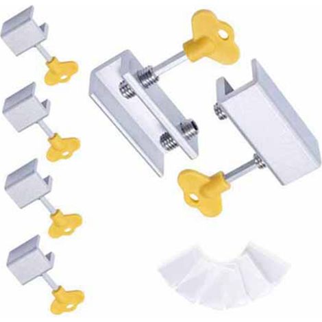 Schiebefensterverriegelungen aus Aluminiumlegierung mit Schlüssel für Haus und Büro (1/5)