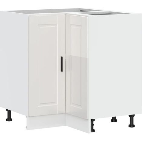 Maison Exclusive - Base ad Angolo Cucina Porto Bianco Lucido in Legno Multistrato
