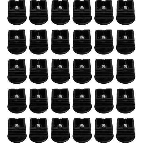 30 embouts pour pieds de meubles, 4 x 4 cm, avec pieds filetés M8 (1/5)