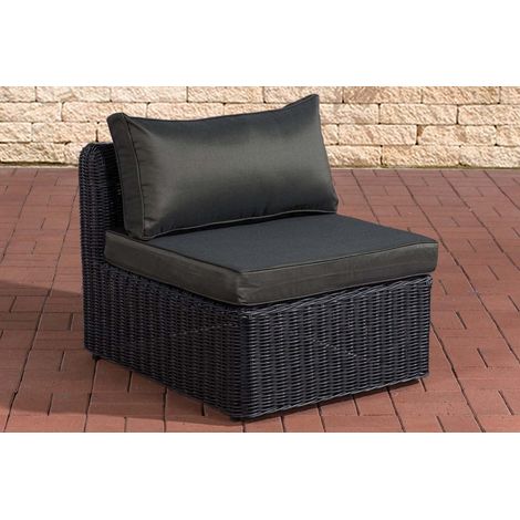 Mittel-Sofa Marbella 5mm schwarz anthrazit (1/5)