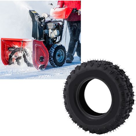 Pneu sans chambre à air 4.10-6 antidérapant et anti-éclatement pour souffleuse à neige, motoculteur, kart, quad et autres équipements de jardinage chinois (1/4)