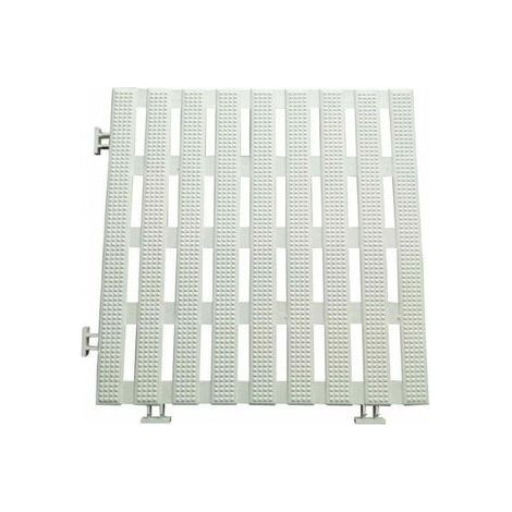 Doghe antiscivolo 1,2 m2 bianche (12 lastre) impermeabili in PVC 30 x 30 cm