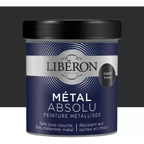 Peinture Libéron Métal Absolu Brillant Fonte 0,5 L