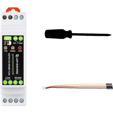Módulo de comunicación Waveshare ESP32-S3-RS485-CAN Bus, placa de control WiFi BT RS485 de 1 canal, convertidor aislado industrial (1/5)