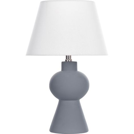Tischlampe FABILOS Keramik Grau