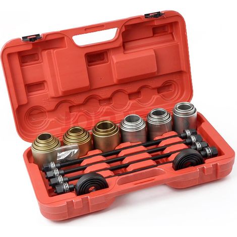 JOMAFA - KIT EXTRACTOR E INSTALADOR DE RODAMIENTOS Y SILENTBLOCKS MULTIMARCA, 36 piezas (1/5)