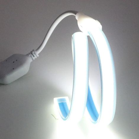 50CM 220V COB LED Bande IP67 Etanche 280 LEDS/M 0.5M Blanc Froid 6000K Light Strip avec Interrupteur 220V 230V (Blanc Froid, 0.5) (1/5)