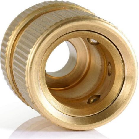 Raccord Rapide - Laiton - DN15 - 1/2 Pouces - Pour Tuyau Flexible - Jardinage Lavage Voiture - Lot De 4 (1/5)