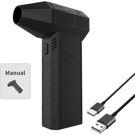 1 Mini Ventilateur Turbo Moteur Sans Balais 3 Vitesses Batterie 3000 Mah Pour Pc Camera (1/5)