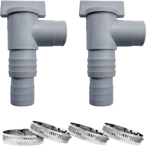 Pool shut-off and maintenance valve - 32 mm connection - White (1/4)