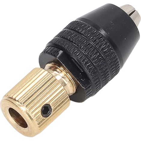 Mandrin de perçage 3 mors, outil rotatif auto-serrant, pince de serrage, tige d'extension rainurée, clé hexagonale, trou 5,0 mm (1/5)