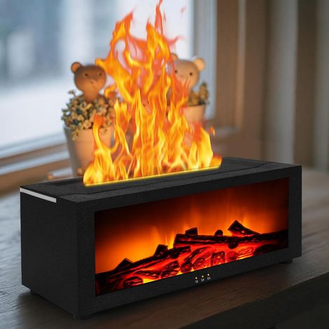 Diffuseur arômes flammes - 7 couleurs - Télécommande - Yoga, spa (1/5)