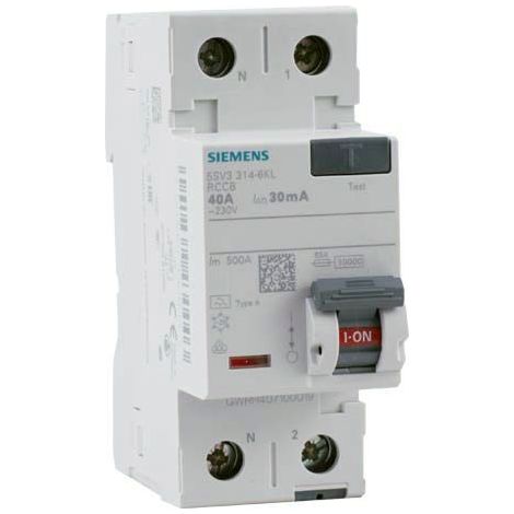 Interruttore differenziale tipo A bianco 30 mA 40 A Siemens