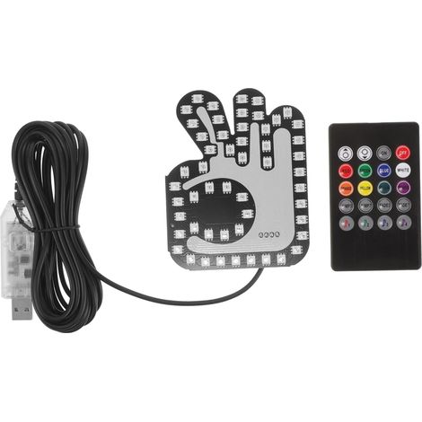 GLEAVI Panneau Lumineux LED pour Voiture avec Doigt Lampe De à (1/5)