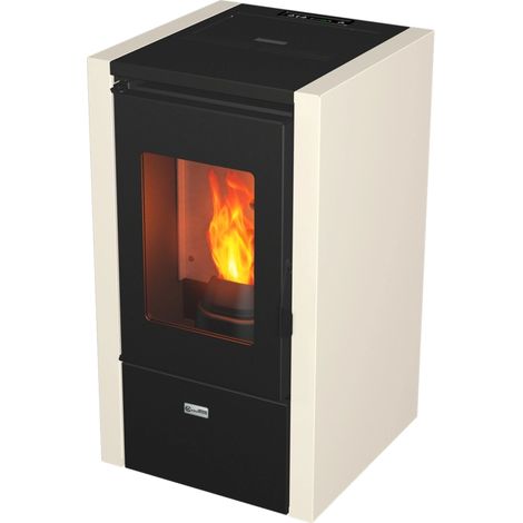 stufa a pellet canadian stove "kleo" bianco 6,2 kw (1/3)