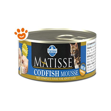Farmina Matisse Cat Mousse Merluzzo  - Farmina Matisse Cat Mousse Merluzzo - Lattina Da 85 Gr