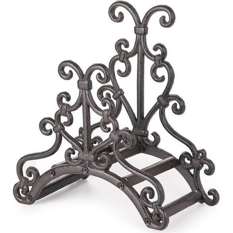 Soporte de pared de fundición para manguera de jardín – enrollador vintage 27,5×15×30 cm (1/5)