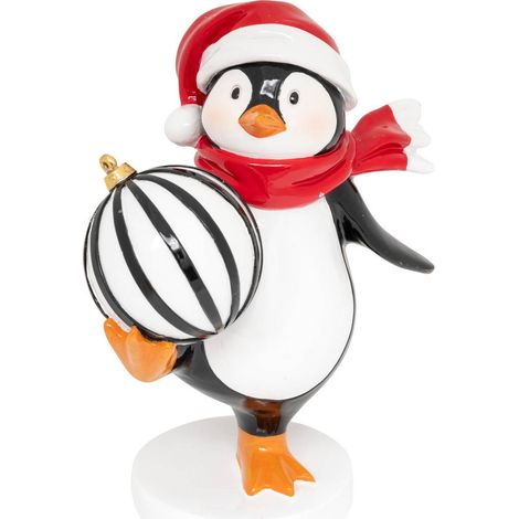 Pinguino palla in resina 2ass h17 - Atmosphera créateur d'intérieur