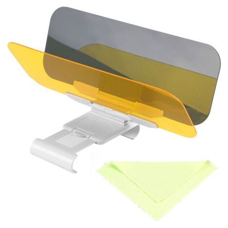 Extension de pare-soleil de voiture en verre Transparent anti-éblouissement 2 en 1 pour la conduite de jour et de nuit (1/5)