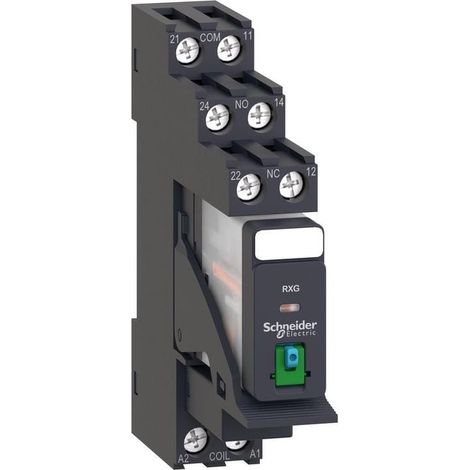 Relè innestabile Harmony RXG 2 contatti CO 5A 24VDC - RXG21BDPV