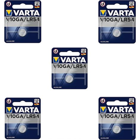 .5 piles Varta V10GA LR54.
