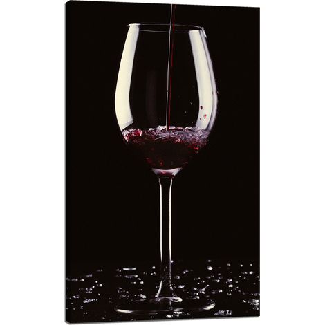 Stampa su tela Cucina Bicchiere di vino 60x100 cm