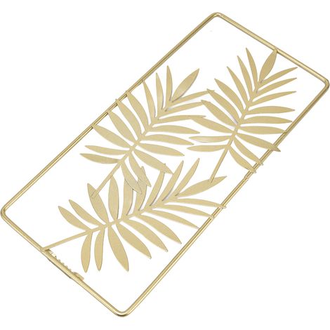 Décoration murale intérieure style nordique pour salon, chambre, café, librairie – décoration murale personnalisée (modèle trèfle doré) – expédition avec carton ondulé double face (1/5)