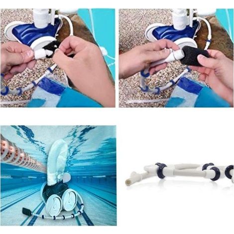Kit Tentacule Complète de Rechange pour Robot Piscine Polaris 180 280 380, avec Buse B5, Collier de Queue 110 cm et 5 Mousses (1/5)