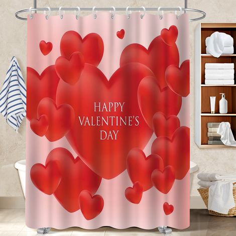 Voile de douche polyester 180x180 bordure lestée voile de douche pour maison de campagne (1/5)