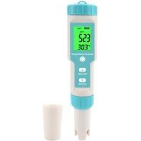 PH-Messgerät, 7-in-1-Salzgehalt/PH/SG/TDS/EC/ORP/Temp-Messgerät, Wasserqualitätsmonitor-Tester für Schwimmbäder, Hydrokultur, Trinkwasser, Aquarien PH-Messgerät