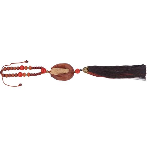Pendentif de voiture en bois de pêcher, Ksitigarbha Bodhisattva, ornement de voiture, Bouddha dans la main, pendentif de rétroviseur, pendentif statue de Bouddha, décoration de voiture, Guanyin debout (1/5)