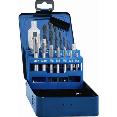 Gewindebohrer-Set mit Haltern und Sandstrahllochbohrern (1/5)