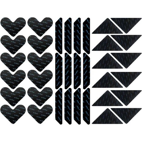 Bardusch-36 autocollants rug grippers réutilisables et lavables, antidérapants pour cuisine, salon, salle de bain (1/5)